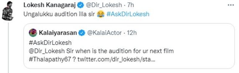 Loeksh kanagaraj answers