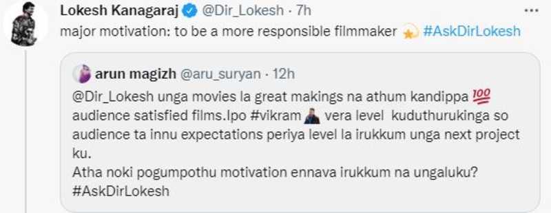 Loeksh kanagaraj answers