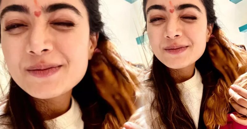 Rashmika cute kiss video