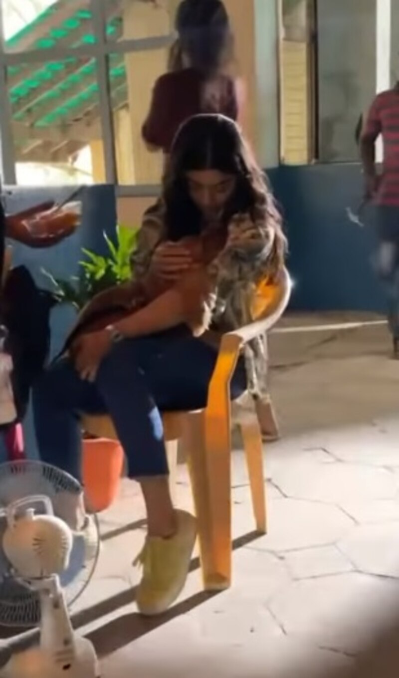 Rashmika cute kiss video