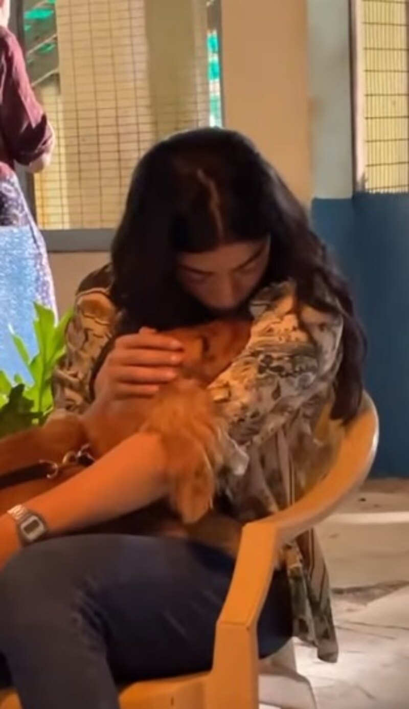 Rashmika cute kiss video