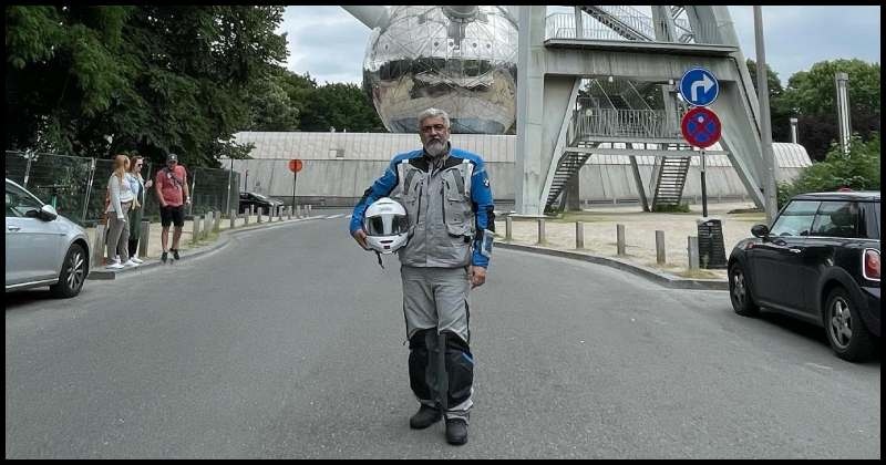 Ajith bike ride in europe