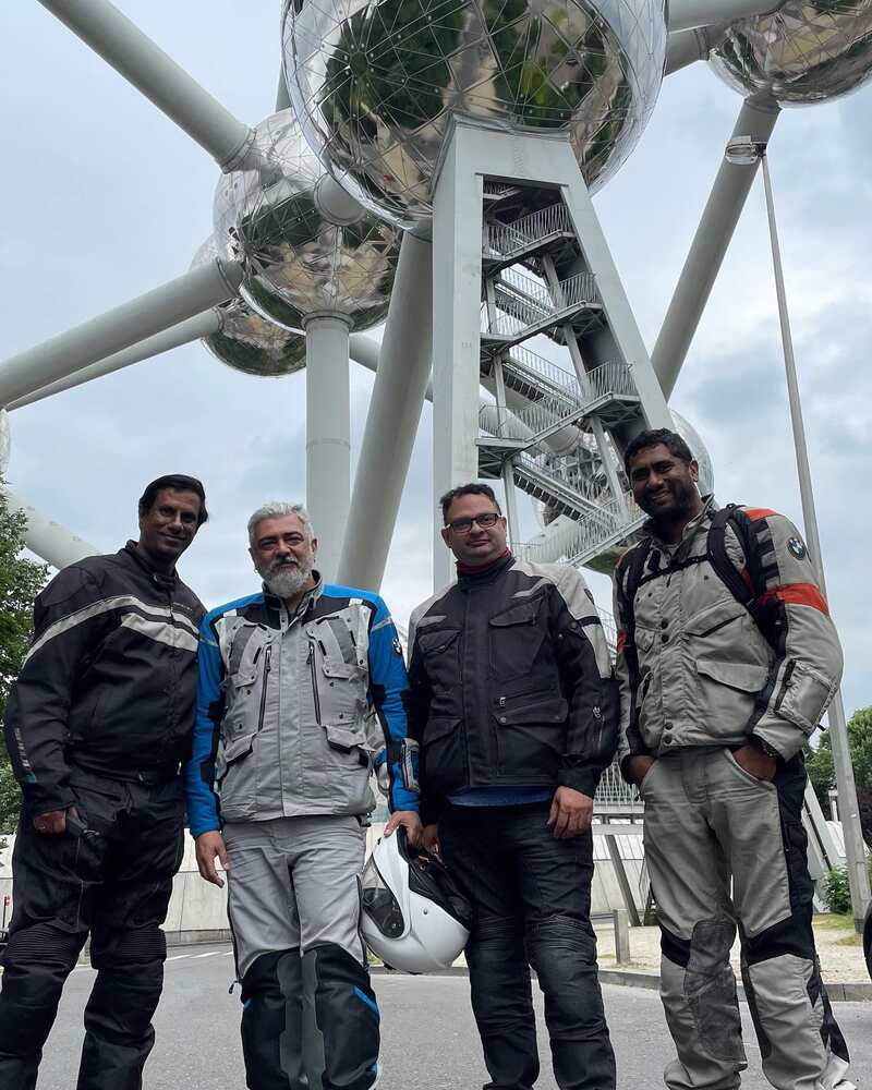 Ajith bike ride in europe