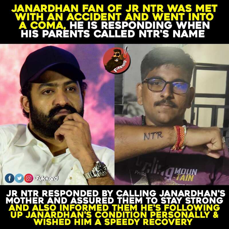 Jr ntr phone call to a fan