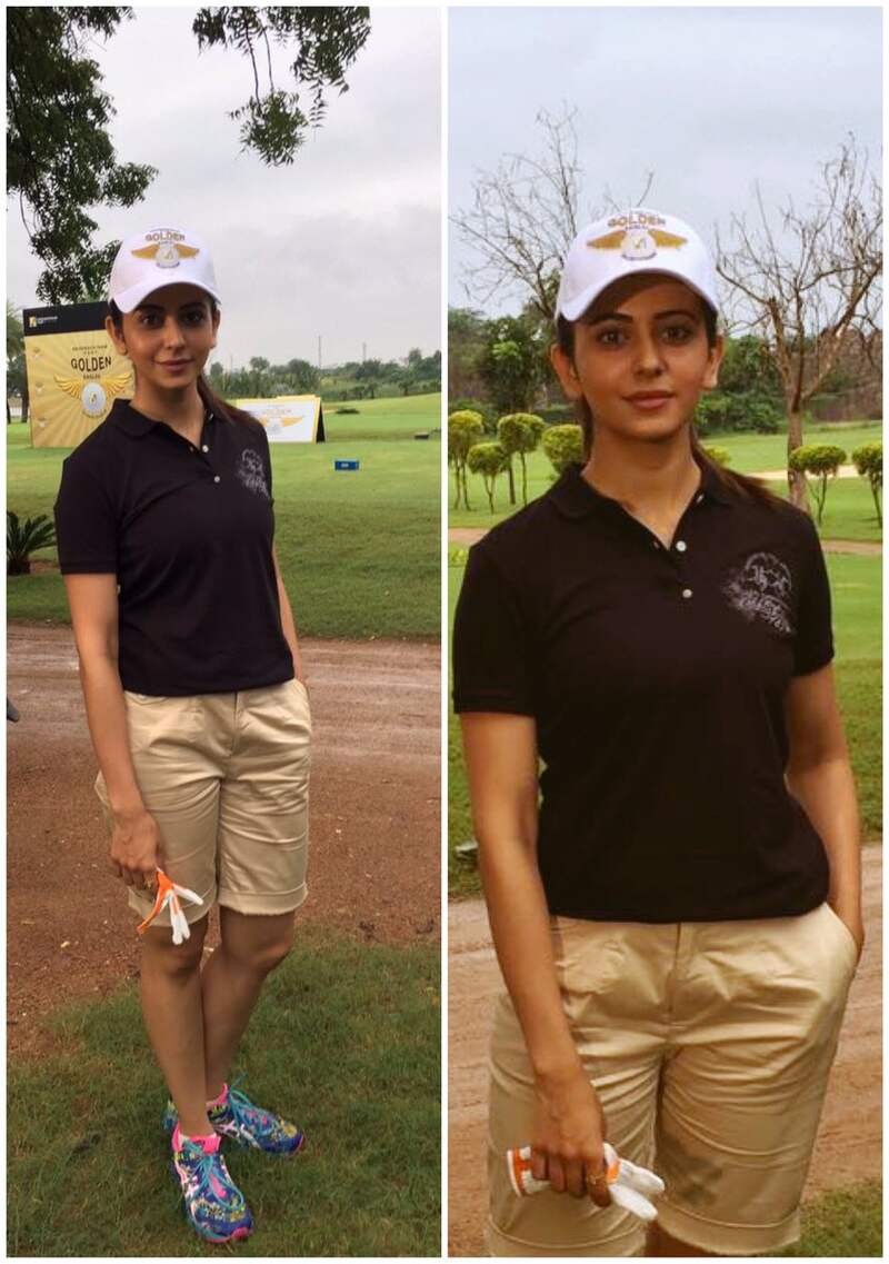 Rakul playing gulf with sadhguru