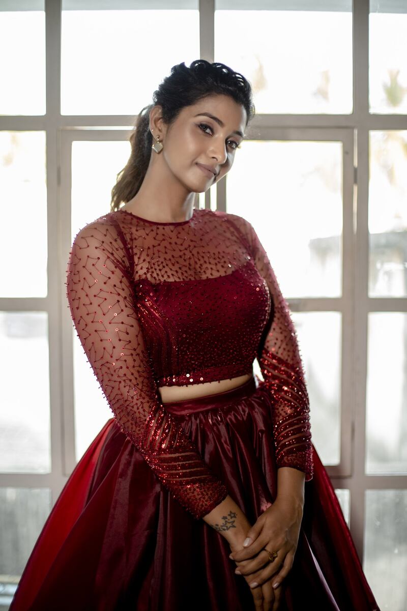 Priya bhavani in red latest clicks