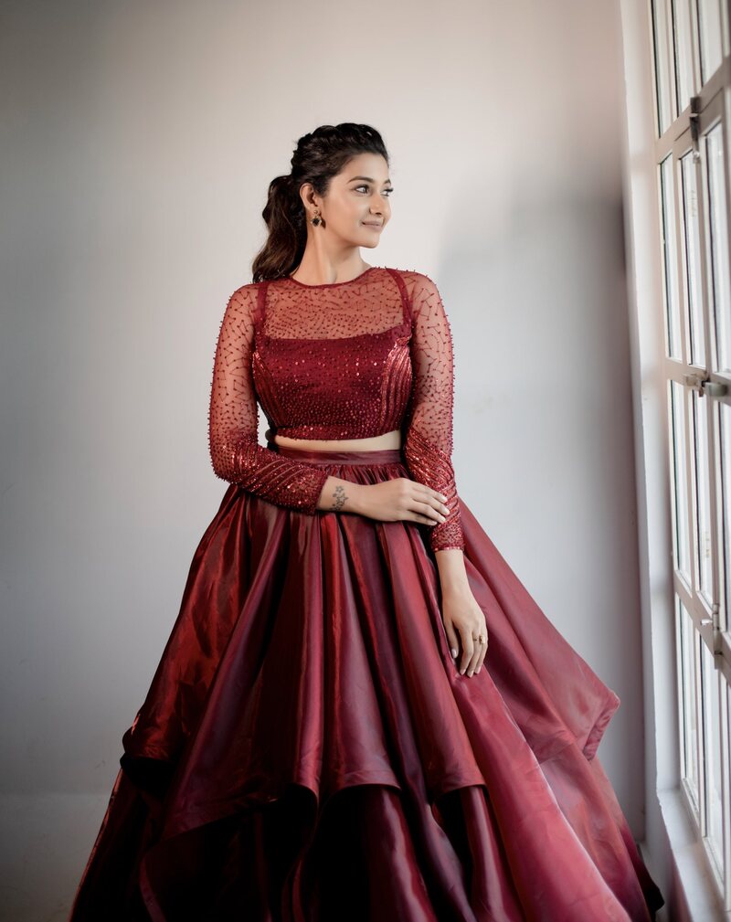 Priya bhavani in red latest clicks