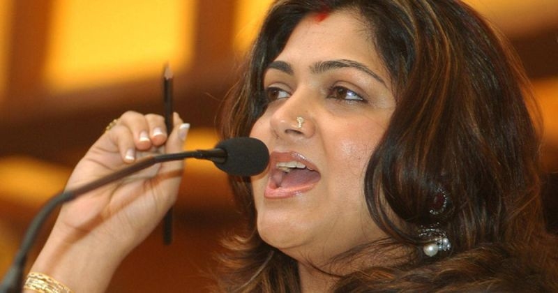 Kushboo in black saree