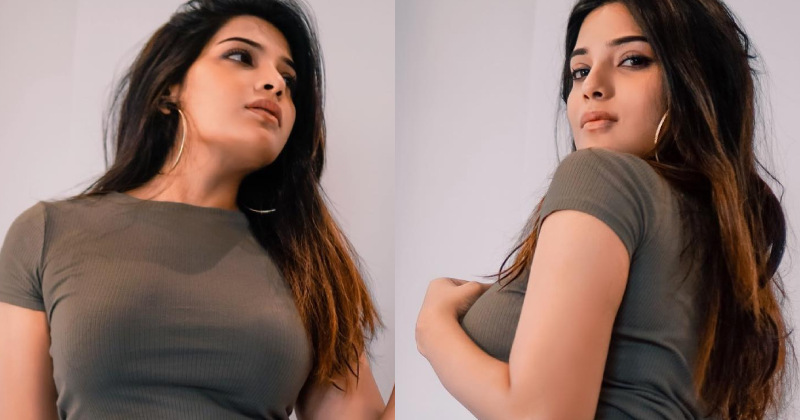 Aathmika tamil new saree