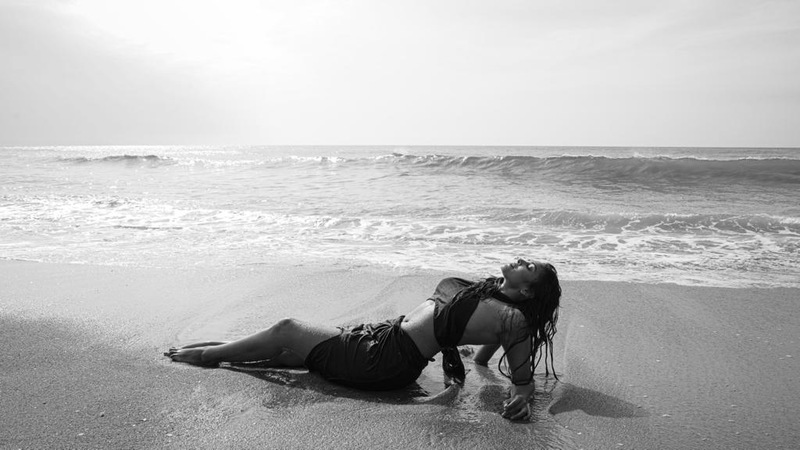 Chandini latest beach pics