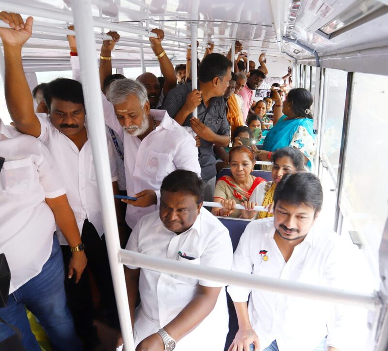 Pink bus for ladies chennai