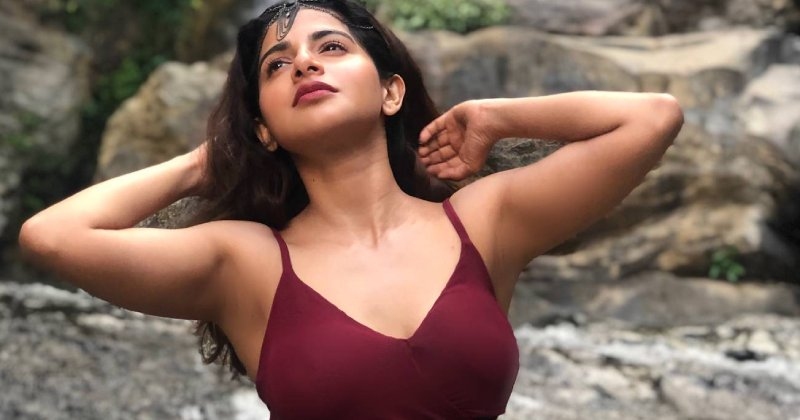 Iswarya menon in black