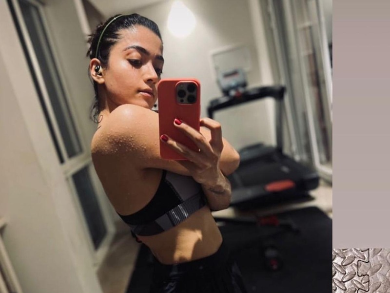 Rashmika mandanna hot workout photos
