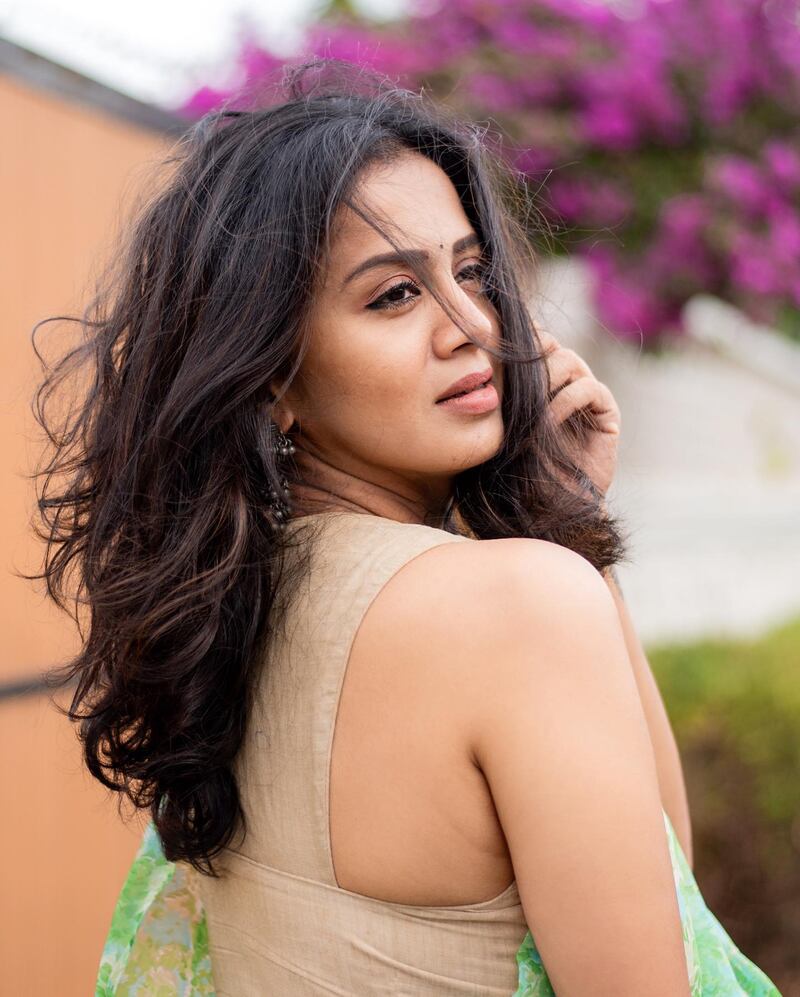 Anjana rangan new saree hot clicks