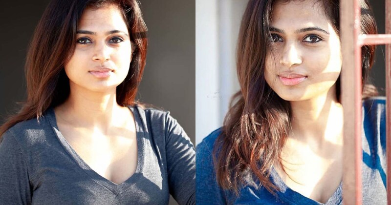 Ramya pandian new hot saree look