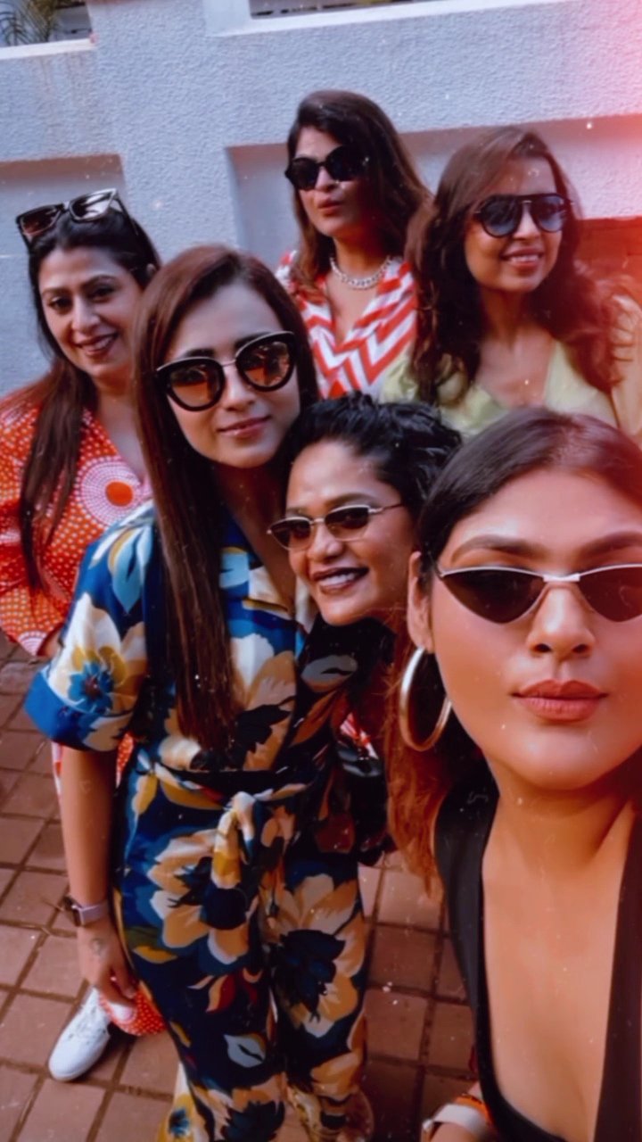 Trisha celebrated her friends birthday