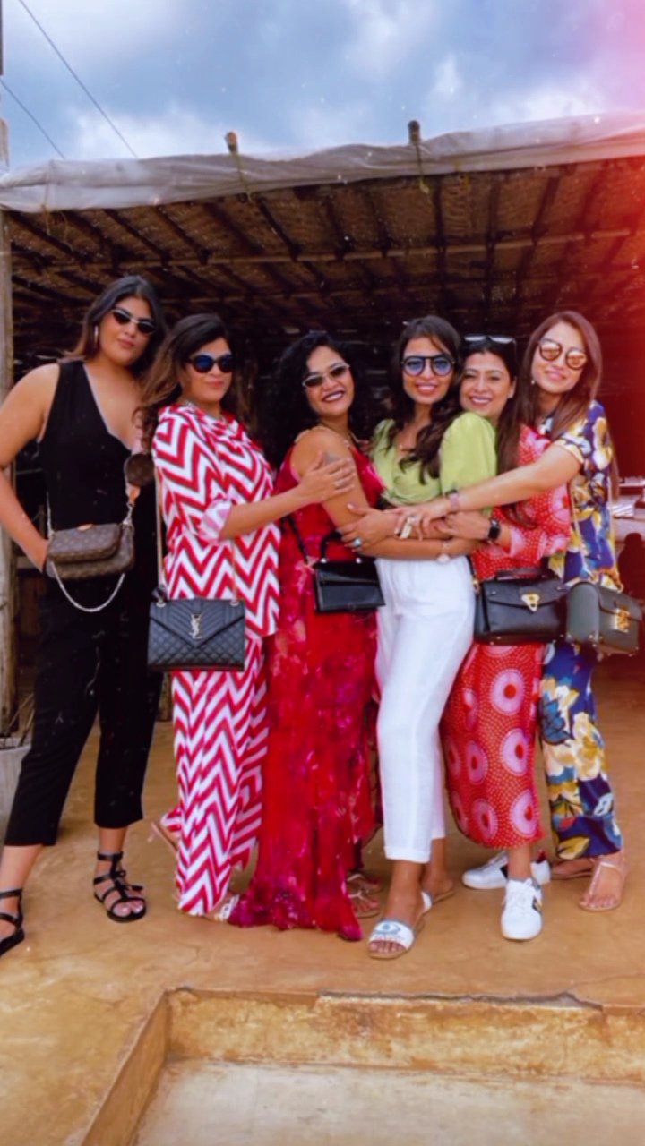 Trisha celebrated her friends birthday