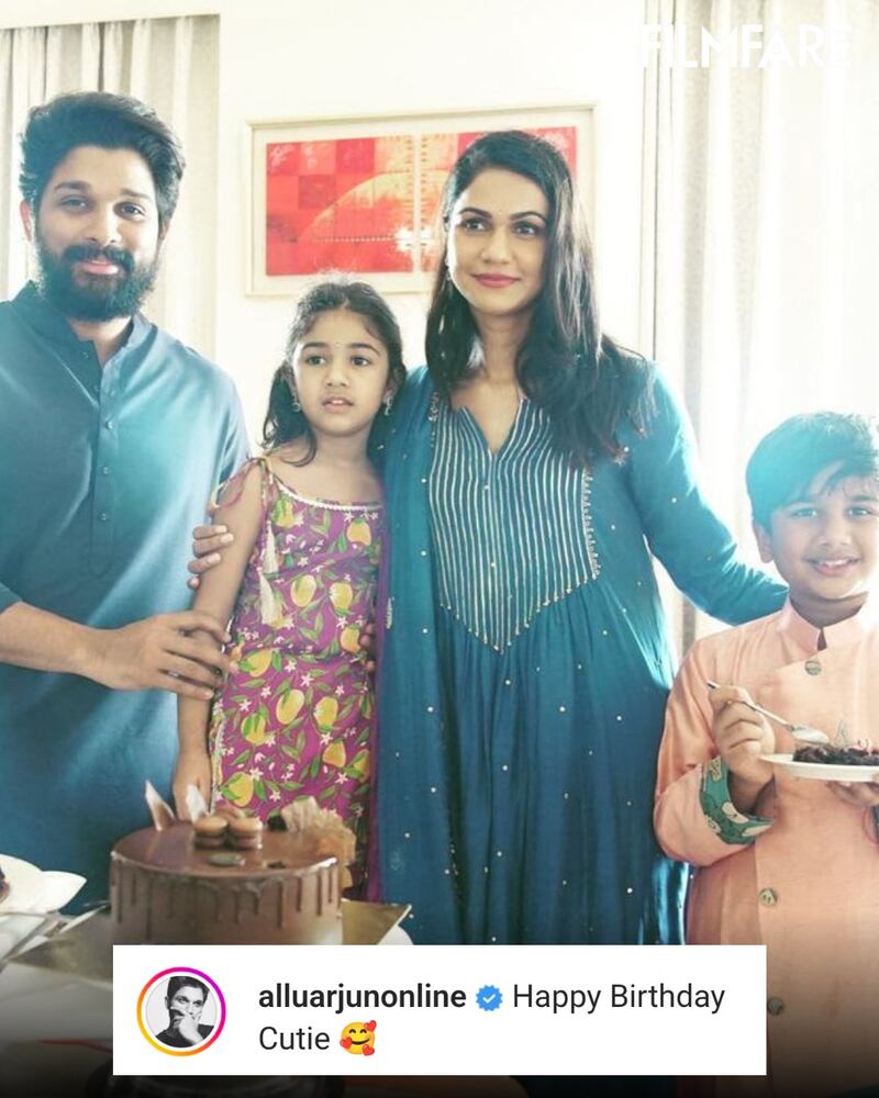 Allu arjun wife birthday celebration