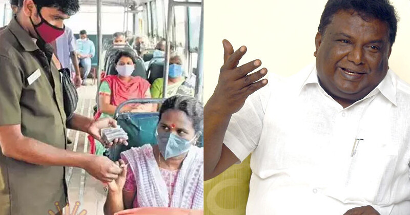 Dmk bus ladies ticket issue update