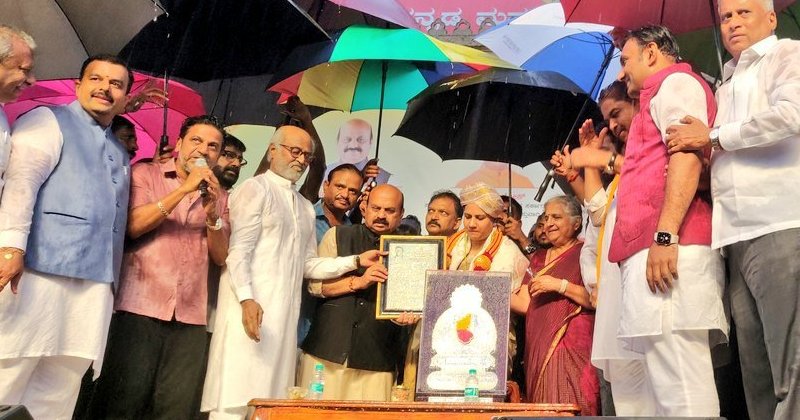 Rajini puneeth rajkumar award video viral