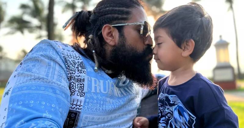 Yash with his kids fun photos viral