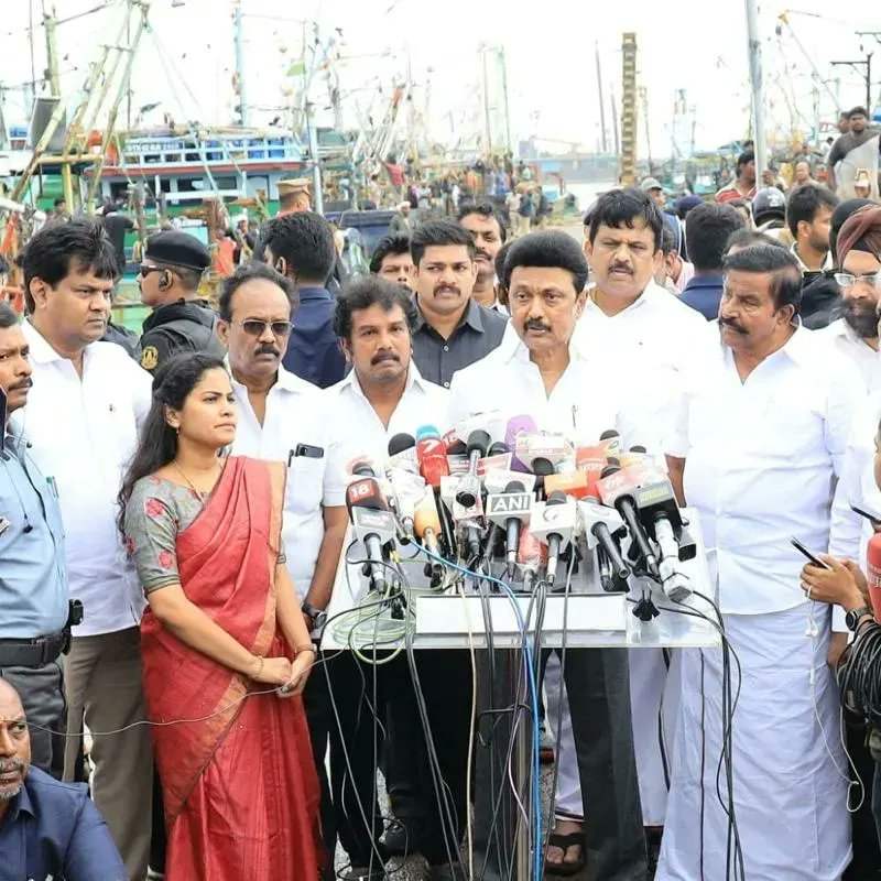 Chennai rain mk stalin visit