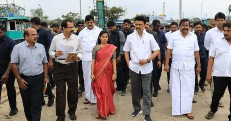 Chennai rain mk stalin visit