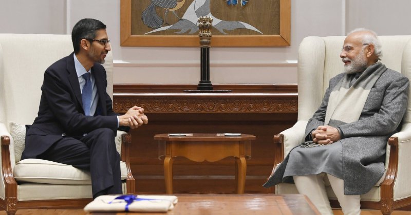 Sundar met modi today