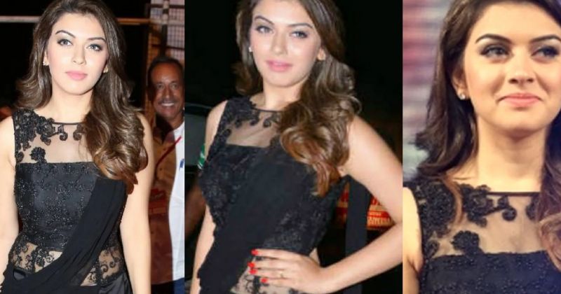 Hansika latest in black