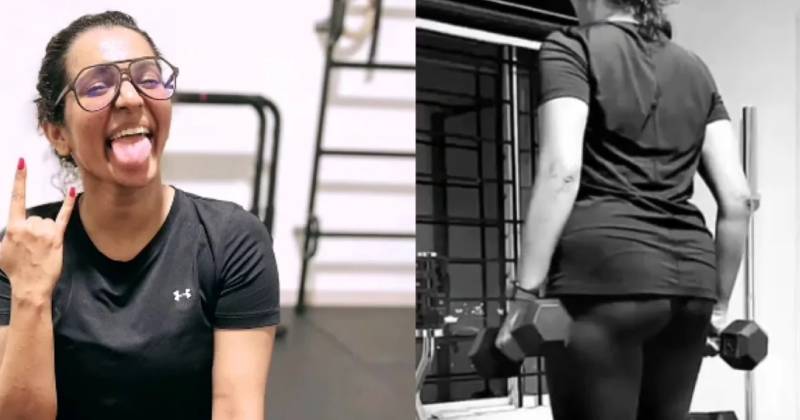 Parvathy workout latest photo