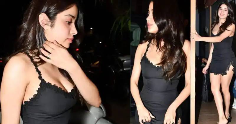 Janhvi kapoor latest in black