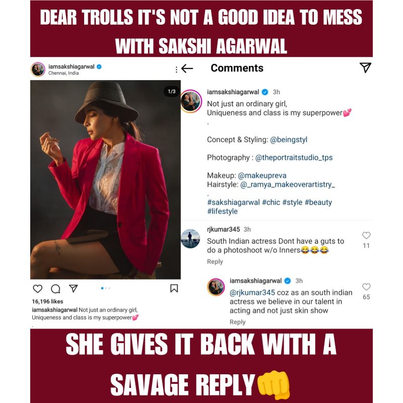 Sakshi latest in black