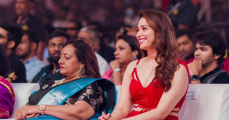 Tamannah latest in red