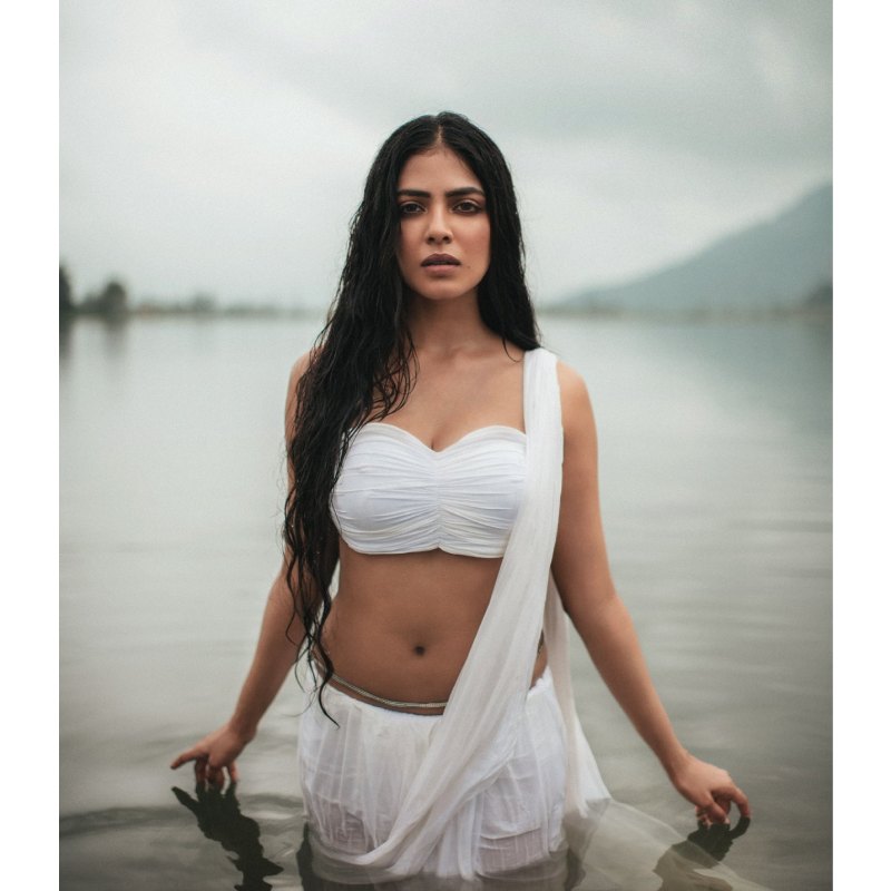 Malavika mohanan in white