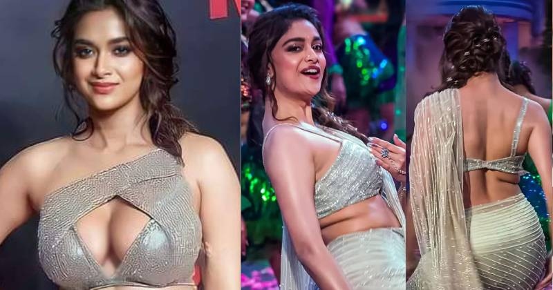 Keerthy suresh new party clicks vairal