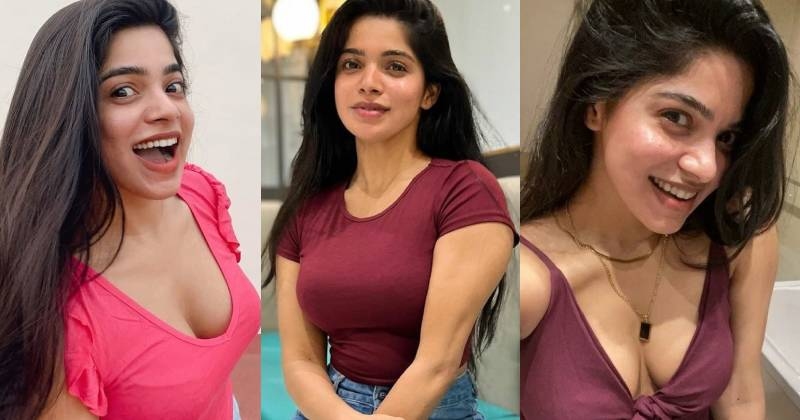 Divya bharathi new clicks colour dress