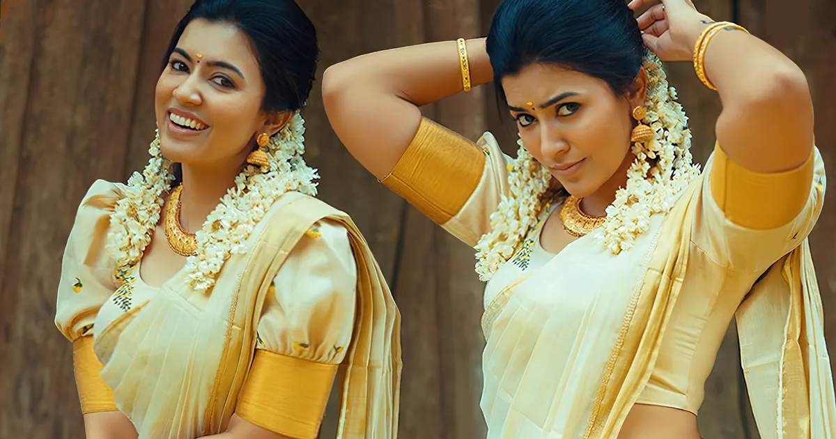 Anju kurian in hot dress viral