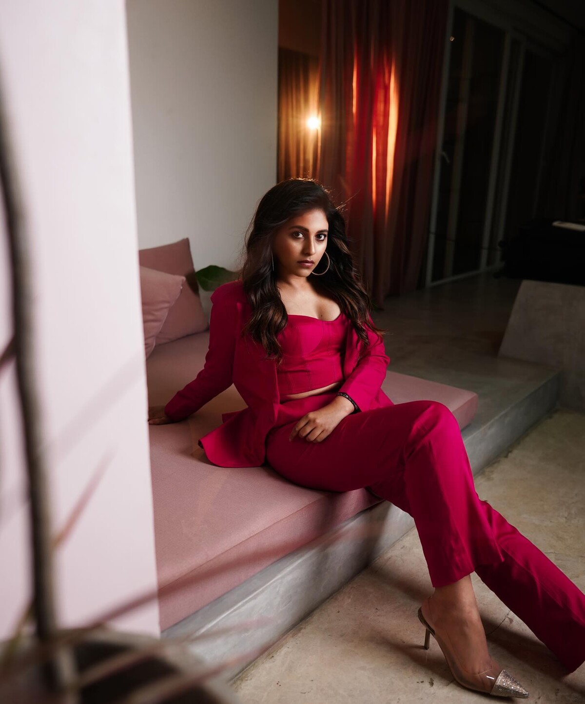Anjali in red dress viral photo