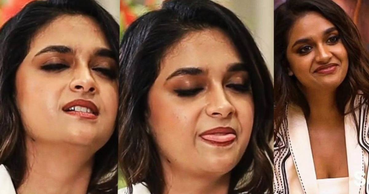 Kerthy suresh in make up vedio